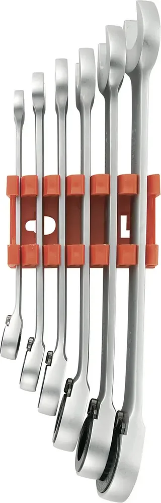 TOOLCRAFT 824124 Knarren-Ring-Maulschlüssel-Satz 6teilig Schlüsselweite (Metrisch) 8 - 19 mm by Toolcraft – product image 1 of 2