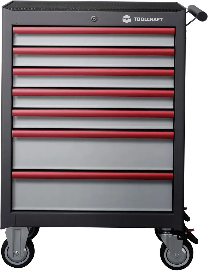 TOOLCRAFT 887089 Werkstattwagen Herstellerfarbe: Grau, Anthrazit, Rot by Toolcraft – product image