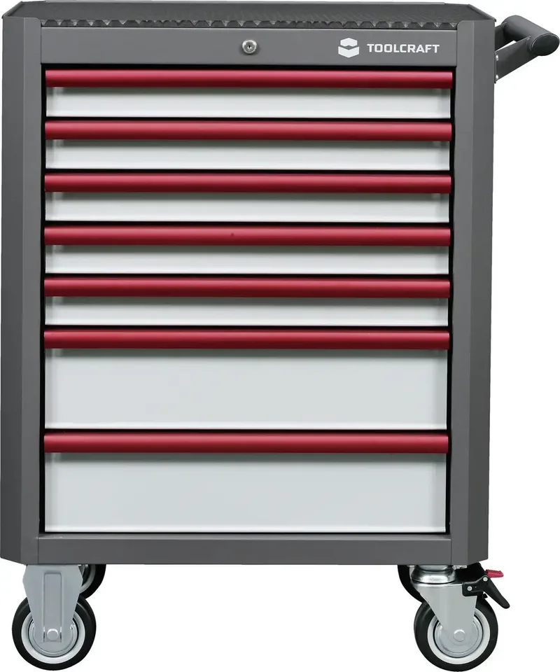 TOOLCRAFT 96029C702 Werkstattwagen Herstellerfarbe: Grau, Anthrazit, Rot by Toolcraft – product image 1 of 3
