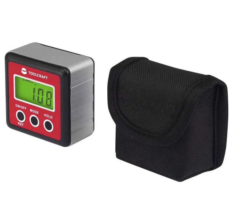 Wasserwaage TOOLCRAFT TO-4988565 Digitale Wasserwaage mit Magnet 60 mm 360 ° 0.1, (TO-4988565) van Toolcraft – productafbeelding 2 van 4