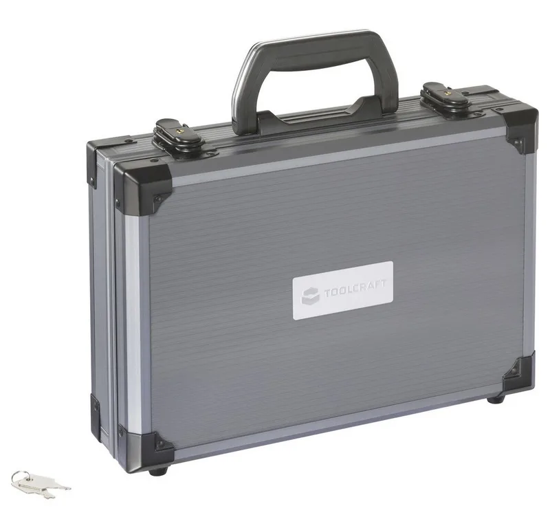 Werkzeugkoffer TOOLCRAFT TO-10308357 Werkzeug-Pilotenkoffer unbestückt 1 Stück (L x von Toolcraft, Grau – Produktbild 1 von 5