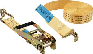 Zweiteiliger Spanngurt Zugkraft LC Niederzurren (einzeln/direkt)=2000 daN (L x B) 8000 mm x 50 mm Ratsche von Toolcraft – Produktbild 1 von 3