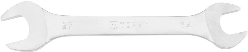 Dubbelzijdige Steeksleutel - 24 x 27 mm - Ergonomisch - Chroom-Vanadium Staal van Topex – productafbeelding