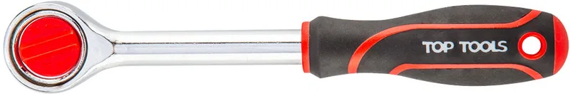 Grijpbare ratel 3/8" - 200 mm - 72 Tanden - Ergonomische Handgreep van Topex, Rood – productafbeelding