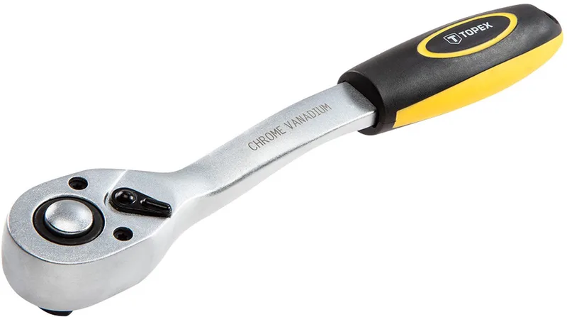 Grzechotka Serie - Ratelsleutel - 1/2" - 255 mm - Ergonomische Handgreep by Topex, Neutraal – product image