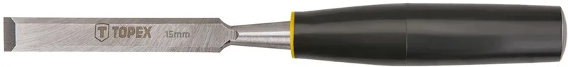 Houtbeitel - 15 mm - Ergonomische Handgreep - Kunststof de Topex – image du produit