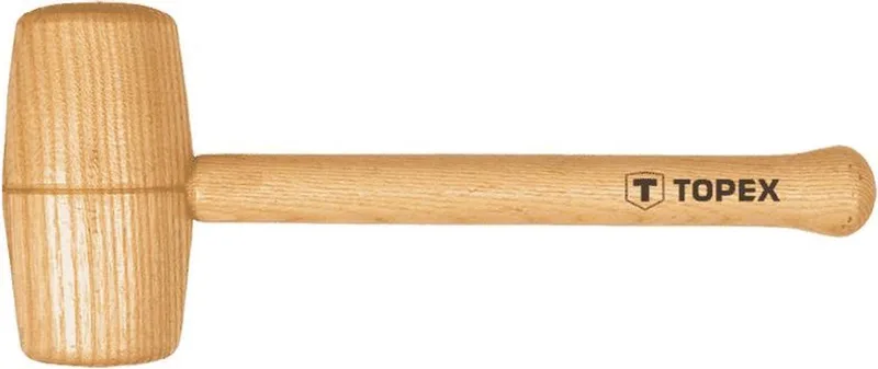 Houten Hamer Rond 290x70mm van Topex – productafbeelding