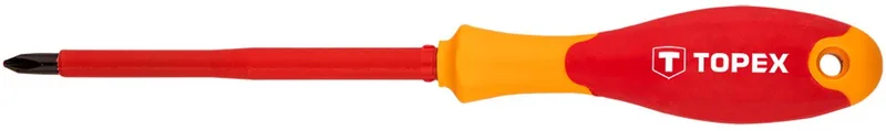 Kruiskopschroevendraaier 1000V - PH2 - 100mm - Ergonomische Handgreep by Topex, Blue – product image