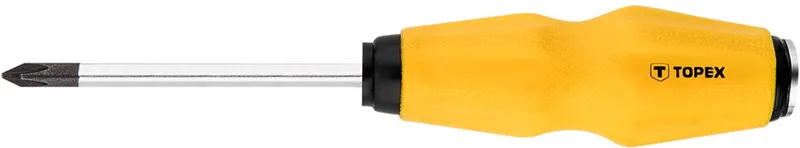 Kruiskopschroevendraaier - PH1 - 75mm - Ergonomische Kunststof Handgreep - Voor Slagwerk by Topex – product image