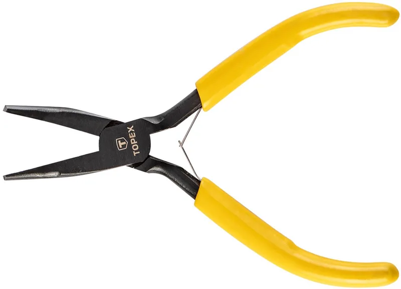 Precies Tang - Gebogen - 125 mm - Ergonomische Handgreep by Topex, Blue – product image