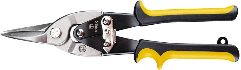 Rechte Blikschaar - 250 mm - Chromen Staal - Ergonomische Handgreep by Topex – product image