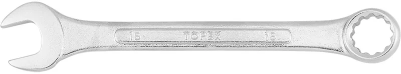 Ringsleutel - 15 x 175 mm - Solide Constructie van Topex – productafbeelding