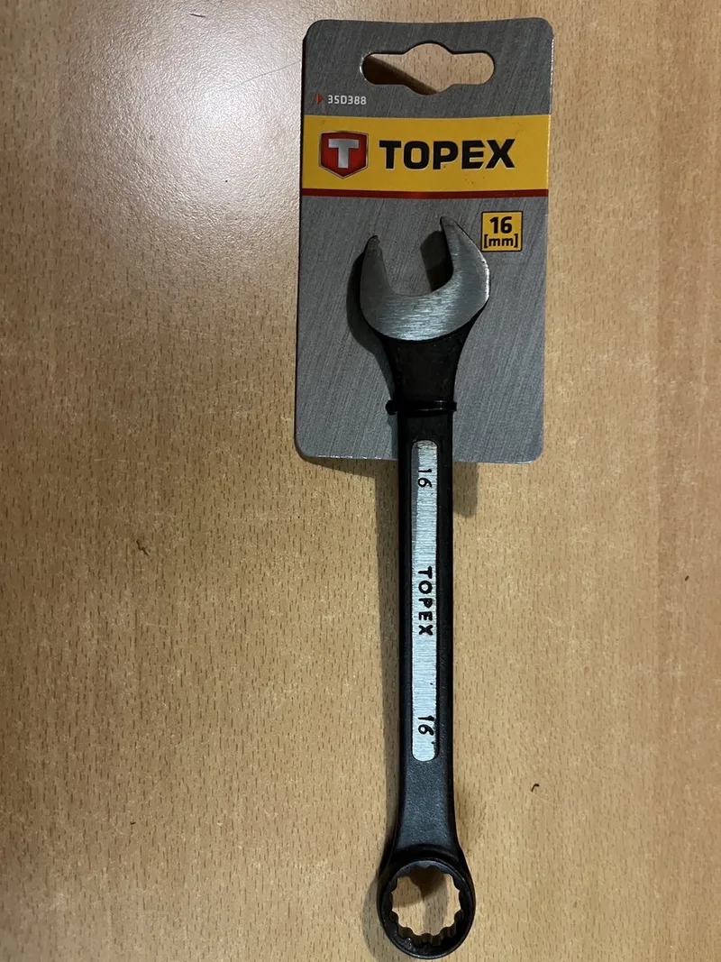 Ringsleutel - 16 x 185 mm - Stalen Bouw - Duurzaam de Topex – image du produit
