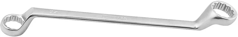 Ringsleutel - 24 x 27 mm - Chroom-Vanadiumstaal - Odgięty de Topex – image du produit