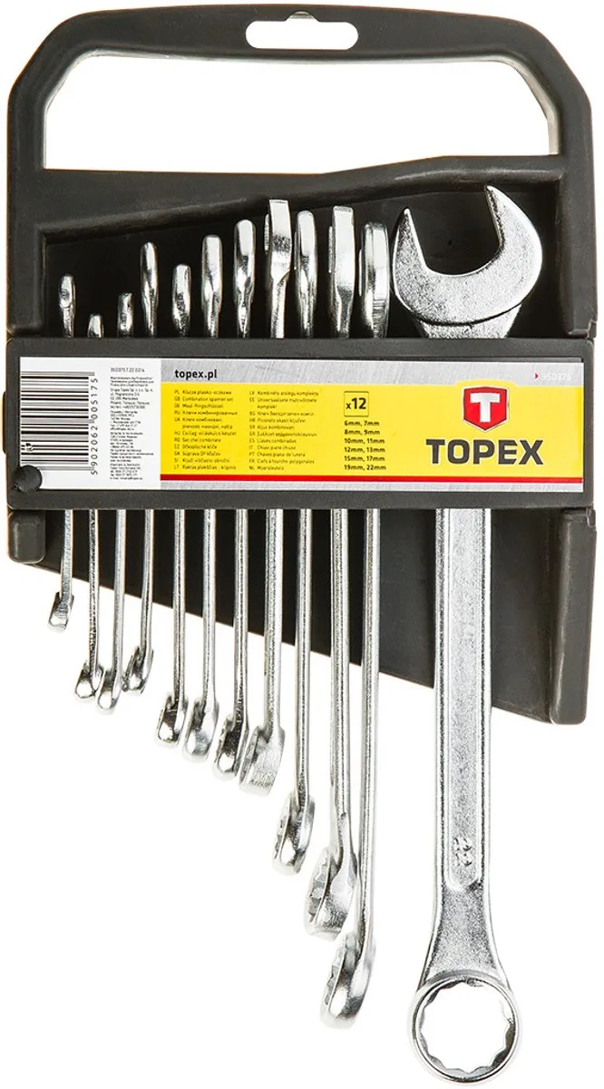 Ringsteeksleutel Set - 6-22 mm - 12 Stuks von Topex – Produktbild