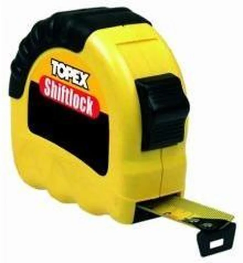 Rolmaat 3 Mtr Shiftlock Nylon Gecoat de Topex, Gris – image du produit