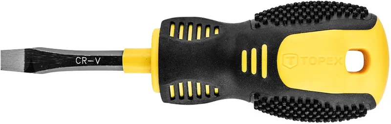 Schroevendraaier - Magnetische Platte Kop - 5.5 x 38 mm - Ergonomische Handgreep by Topex, Grey – product image