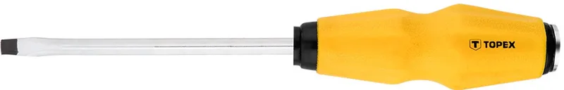 Schroevendraaier - Platte Tip - Magnetische Einde - 6 x 125 mm by Topex, Black – product image