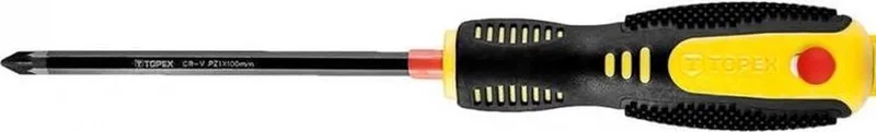 Schroevendraaier Pozidrive PZ2 x 260 mm van Topex, Zwart, Geel – productafbeelding