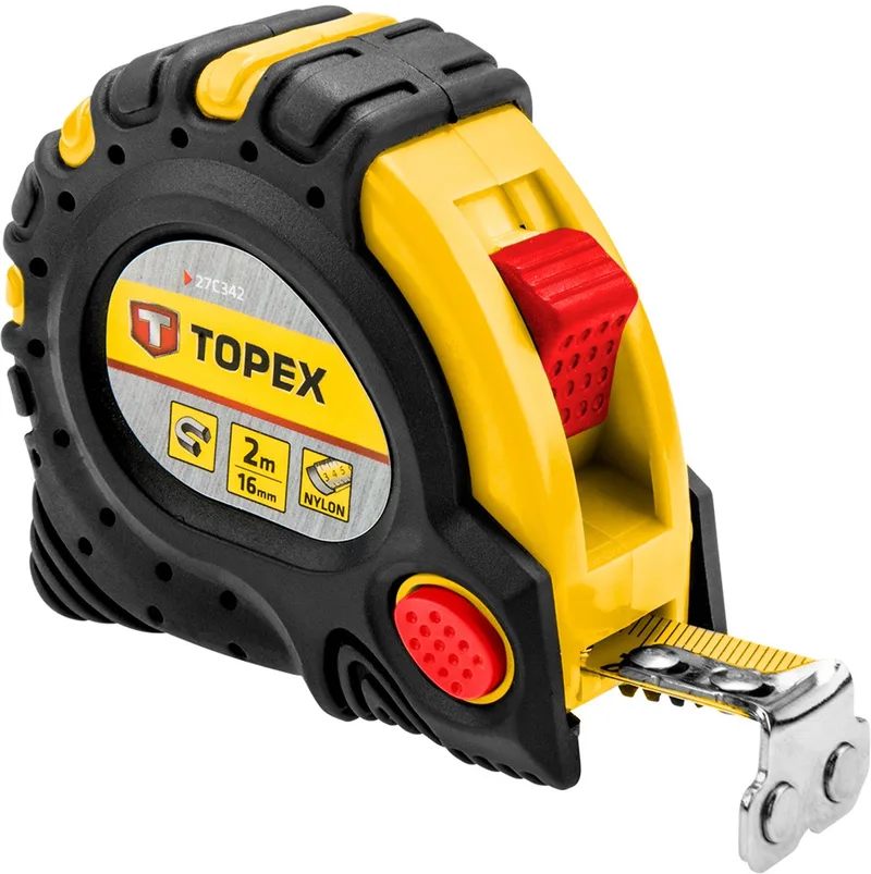 Stalen Rolmaat - 2m - Magnetische Eindstuk van Topex – productafbeelding