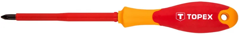 Topex 1000V Serie - Kruiskopschroevendraaier - PZ2 - 100 mm - Ergonomische Handgreep by Topex – product image