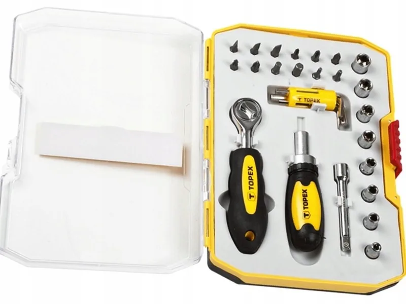 TOPEX 26-delige DOPPEN & BITS SET met KRUISKOP 1/4" by Topex – product image