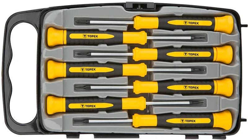TOPEX 6 Delig Precisie Schroevendraaierset by Topex, Blue – product image