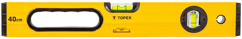 Topex 600 Serie - Aluminium Waterpas - 40cm - Met 2 Libellen - Gemaakt van Duurzaam Aluminium von Topex, Aluminium – Produktbild