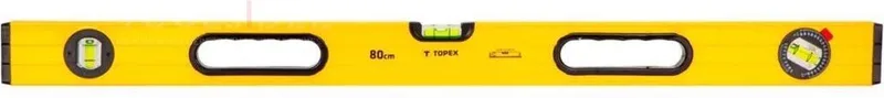 Topex 600 Serie - Aluminium Waterpas - 80 cm - 3 Libellen - Nauwkeurigheid +/- 0.5 mm/m von Topex, Neutraal – Produktbild