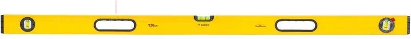 Topex 600 Serie - Waterpas - 120 cm - 3 Libellen - Schuine Handgrepen by Topex, Aluminium – product image