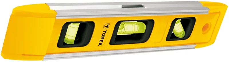 Torpedo - Magnetische Waterpas - 230 mm - Kunststof Korpus - Drie Libellen de Topex, Bleu – image du produit