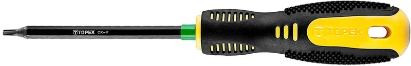Torx Schroevendraaier - T10 - 100 mm - Ergonomische Handgreep van Topex, Blauw – productafbeelding
