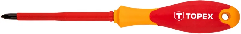 W-Series - Kruiskop Schroevendraaier - 1000V - PH1 - 80mm van Topex, Blauw – productafbeelding