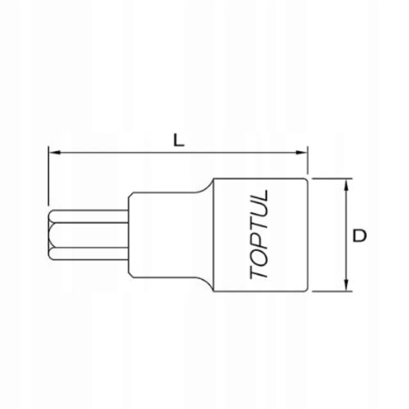 Dop-bit 8 mm 1/4" BCDA0810 by Toptul – product image