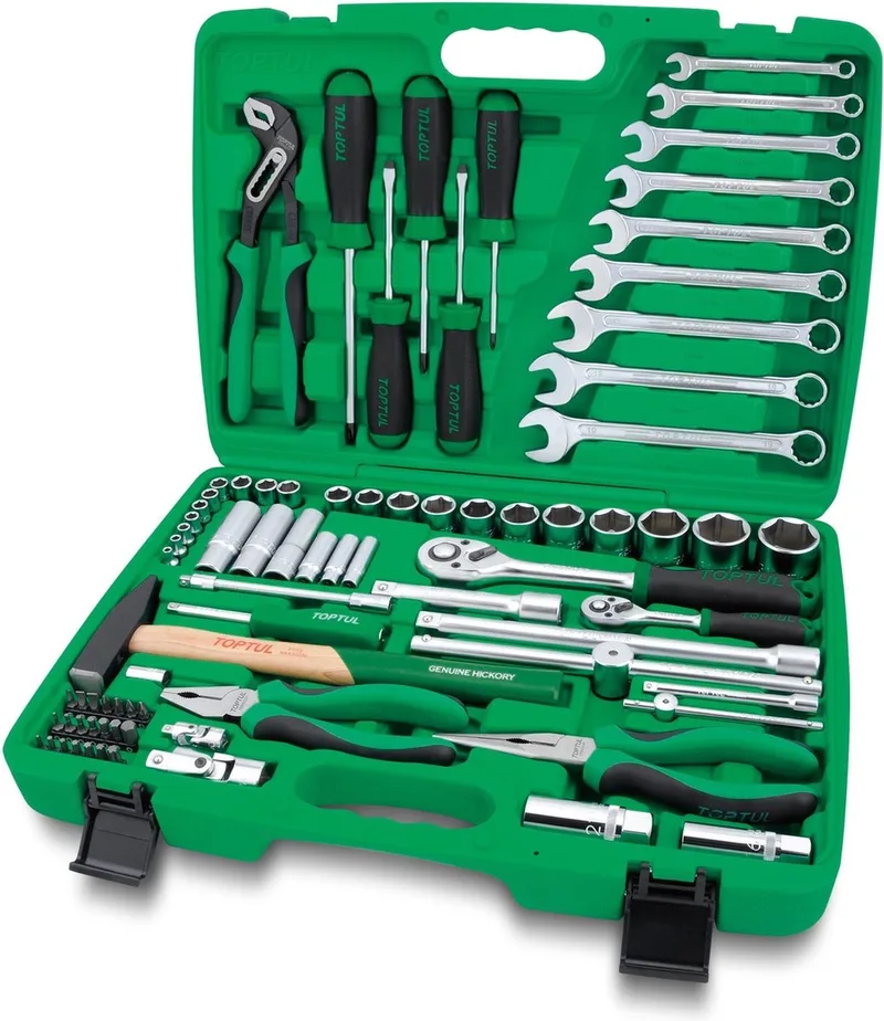 GCAI8002 80-delige Gereedschapskist - Professionele Set by Toptul, Silver – product image