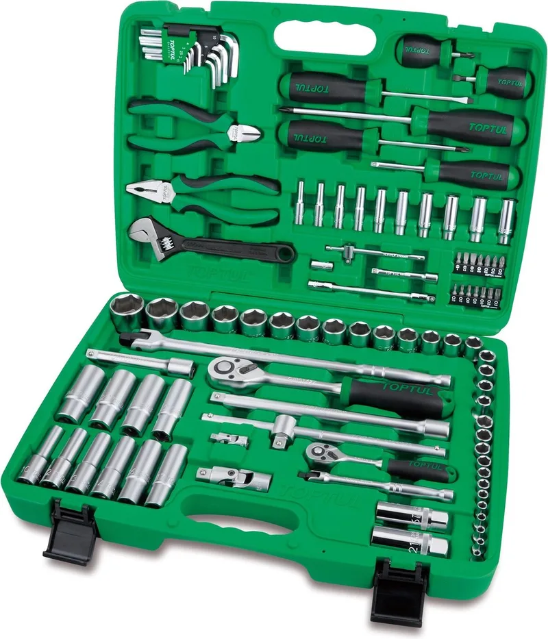 Gereedschapset 97 Delen 1/4" & 1/2" Koffer by Toptul – product image