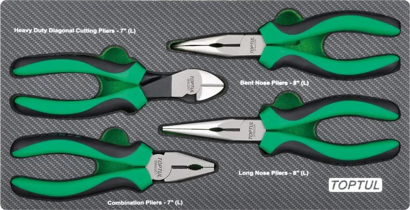 INLEG CARBON TANGEN 4PCS van Toptul, Groen – productafbeelding