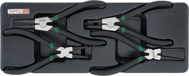 INLEG SET CIRCLIPS TANGEN 4PCS 160mm de Toptul, Noir – image du produit