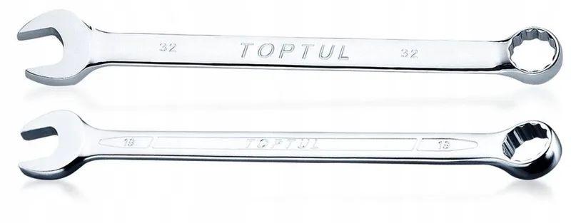 Ringsteeksleutel 12mm, 193mm Lang, Cr-V Staal by Toptul – product image