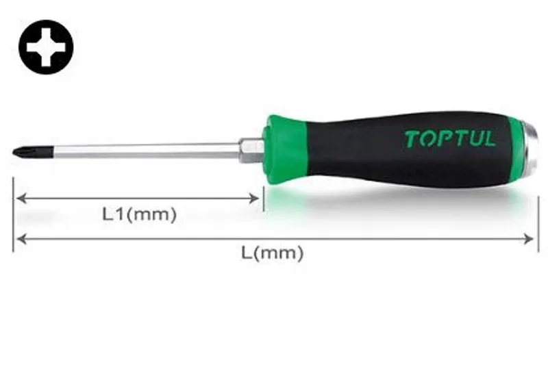 Schroevendraaier Phillips PH3 met Hex 150mm by Toptul – product image