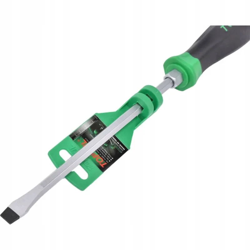 Slagschroevendraaier Plat 6.5mm x 150mm Magnetisch von Toptul, Grün – Produktbild