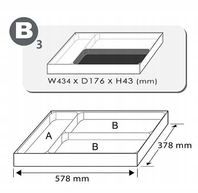 TOPTUL 1/2" Gereedschapset, 18 Delen, Inlay voor Gereedschapswagen von Toptul – Produktbild