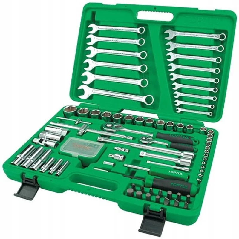 TOPTUL 106-delige Doppenset 1/4" & 1/2" - Professioneel Gereedschap de Toptul – image du produit