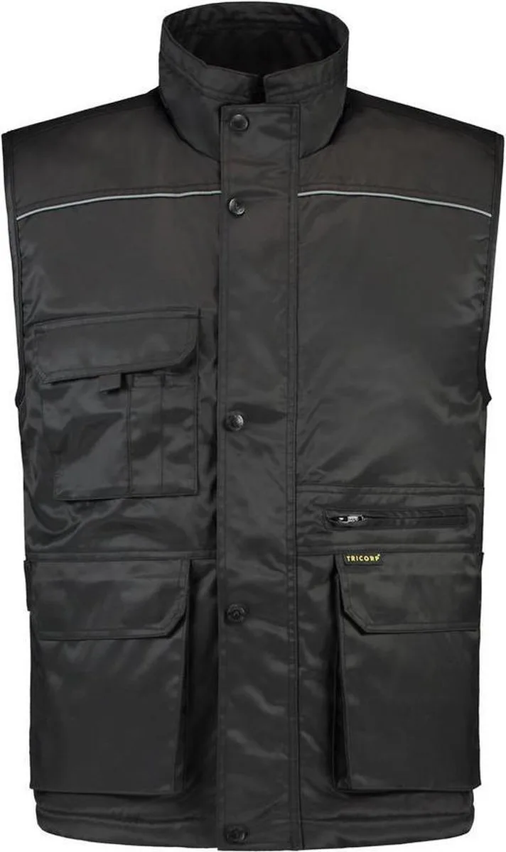 Bodywarmer industrie - Workwear - 402001 - zwart van Tricorp, Zwart, 7XL – productafbeelding