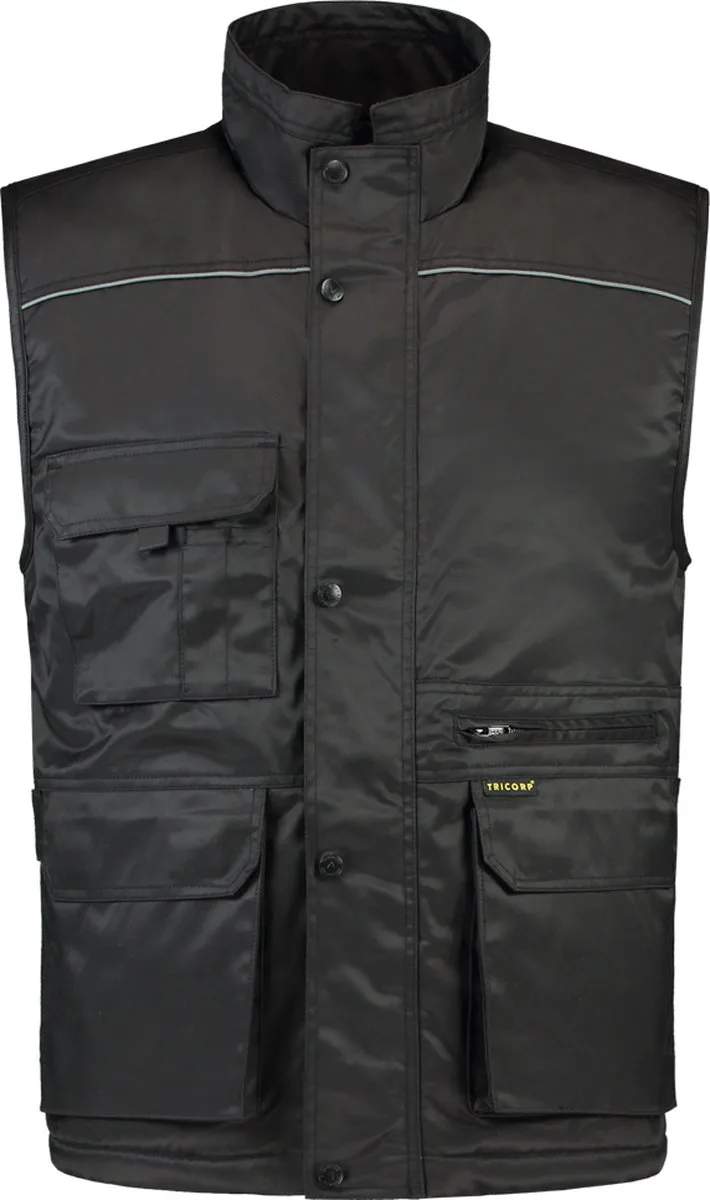 Bodywarmer industrie - Workwear - 402001 - zwart van Tricorp, Zwart, XXL – productafbeelding