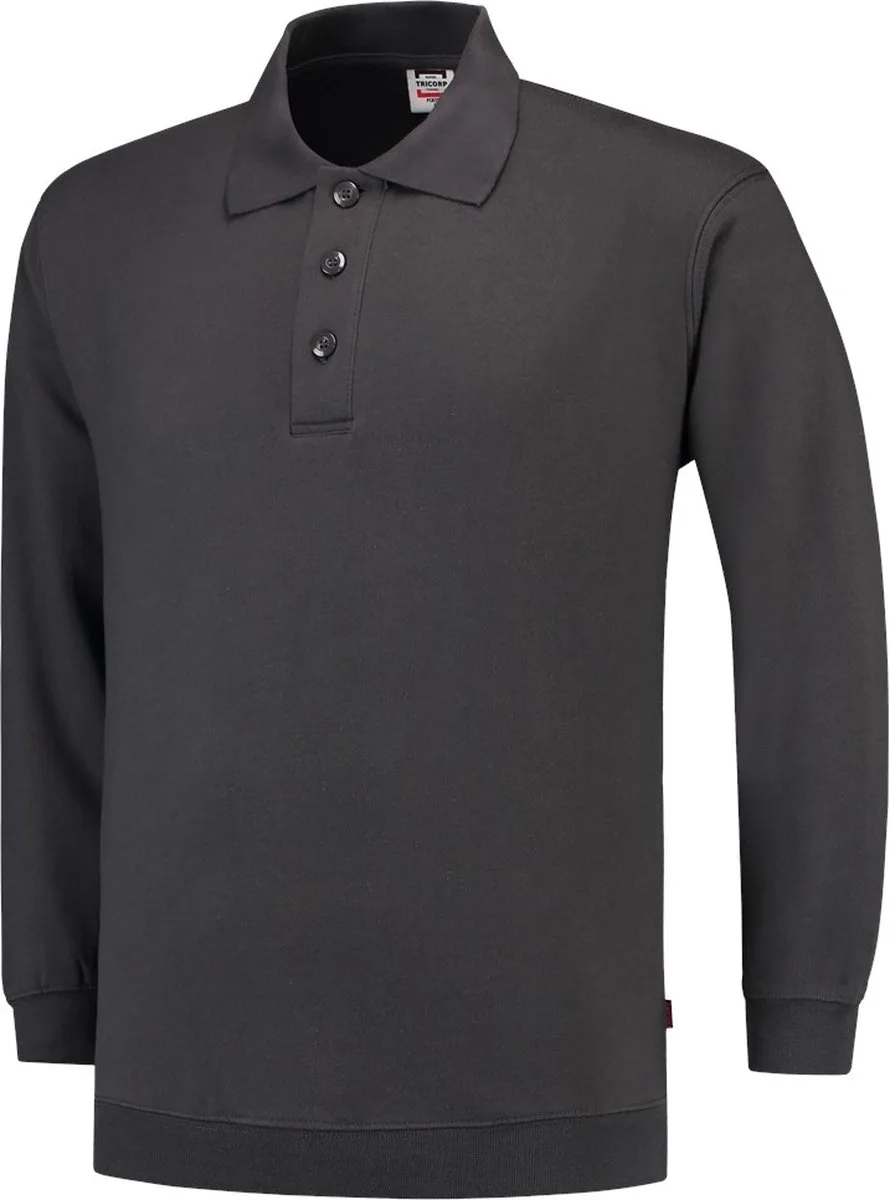 casual Polo/Sweater boord - 301005 - Donkergrijs van Tricorp, Donkergrijs, XL – productafbeelding