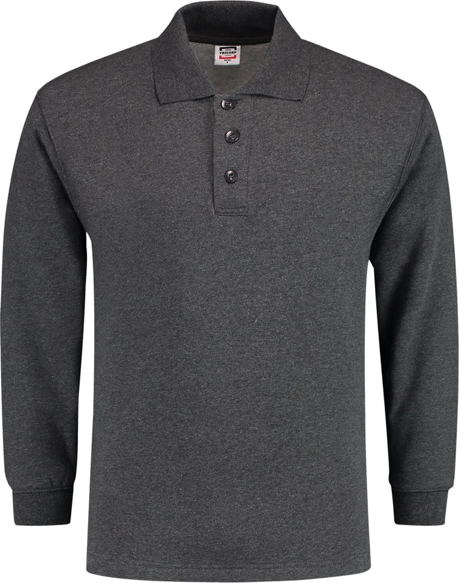 Casual Polosweater - 301004 - Antraciet de Tricorp, Antracietgrijs, L – image du produit