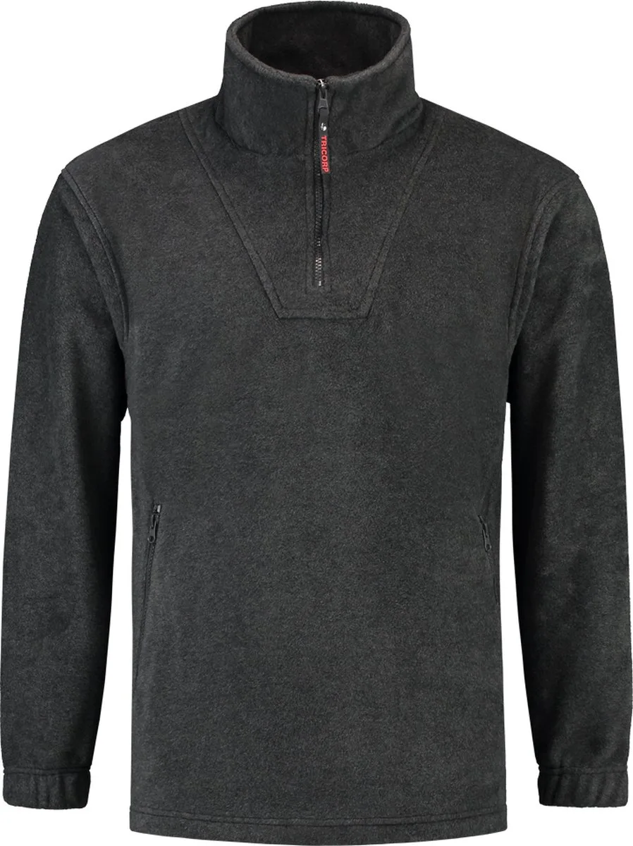 Fleece sweater - Casual - 301001 - antraciet van Tricorp, Antraciet Melange, M – productafbeelding