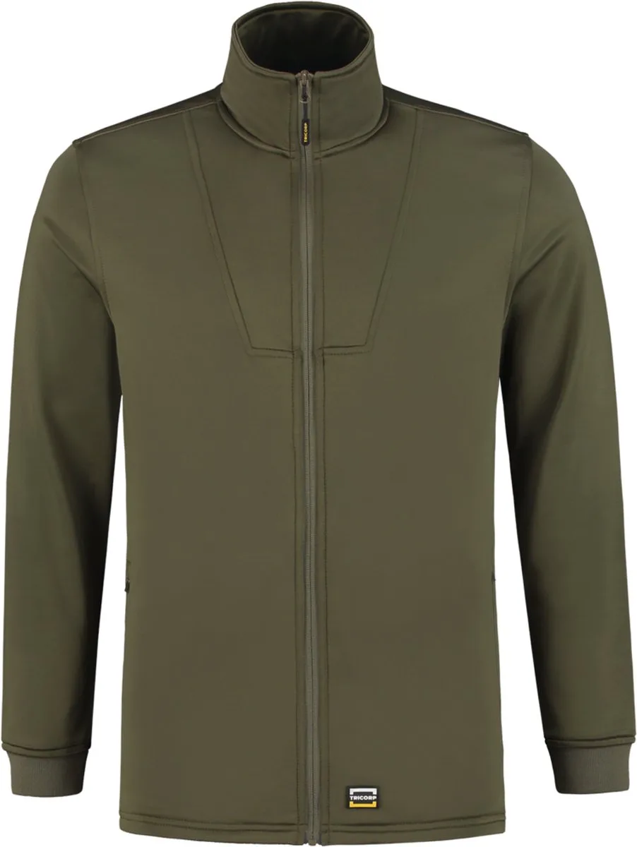 Fleece Vest Interlock 302010 - Army van Tricorp, Army, XS – productafbeelding