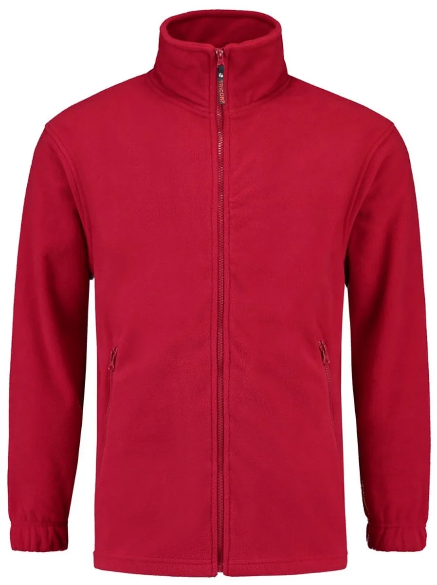 Fleecevest - Casual - 301002 - Rood fra Tricorp, Rød, 3XL – produktbillede